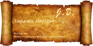 Jagyugy Dalibor névjegykártya